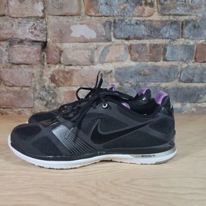 Nike Zoom Quick Running Shoes Womens Size 10 Black/Purple Gym Tennis 386380-001